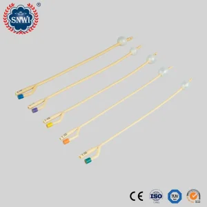 CE Approved Hospital Medical Disposable Sterile 2/3 Way 100% Silicon Coated Latex Foley Balloon Urethral Urine Drainage Catheter