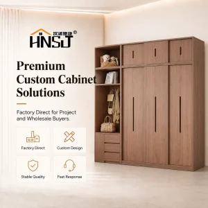 Customizable Wooden Sliding Wardrobes