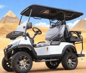 White 4-Seater Golf Cart (Same Model as Black Version) for Golf Courses
