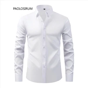 Wholesale Custom 4 Way Stretch Men's Dress Shirt
