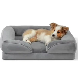Cama sofá cómoda y lavable para mascotas, suave gato y perro