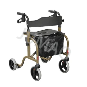 Compact and Lightweight Aluminium Rollator with Foldable Frame Design