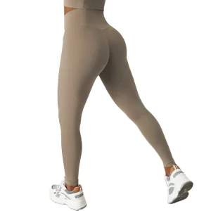 Lanyu Women's Breathable High Waist Yoga Pants Quick Dry Butt Lifting Gym Fitness Athletic Leggings Pocket Adults' Workout Pant
