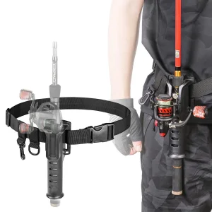 Fishing Rod Pole Holder Waist Belt Spinning Rods and Casting Rods Bl15347