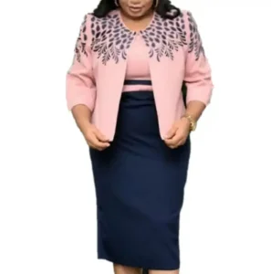 Ladies Women Formal Wear Skirt and Suit Two Piece Suit for Ladies Plus Size Office Dresses