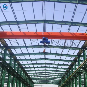 Integrated Light Duty Steel Structure Building and 10 Tons Crane Manufacturer