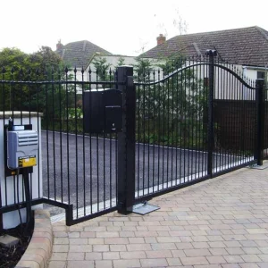 Double Swing Gate Driveway Gate Wrought Iron Gates Aluminum Gate