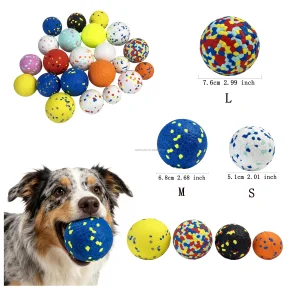 Eco-Friendly Lightweight Geometric Pattern Chewing Toy Modern Style Cat Dental Cleaning Ball Bite-Resistant Easy Clean