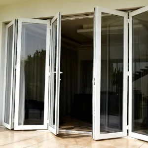 Modern UPVC Folding Window - Aluminum Reinforced for Villa/Office