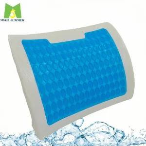 Breathable Memory Foam Seats Non-Slip Cover Removable Sciatica Cooling Gel Supports Lumbar Pillows