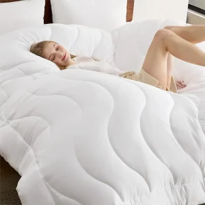 White Quilted Down Alternative Comforter