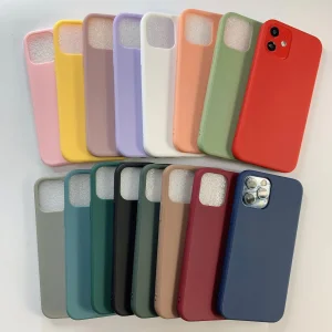 1.5mm Funda de teléfono móvil de silicona mate gruesa Funda colorida de TPU suave para iPhone16 15 14 13 12 11 Funda PRO Max