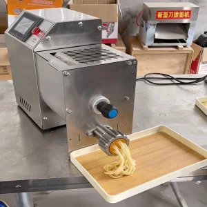 60-150kg/Hour Máquina Automática de Macarrão Elétrica de Cabeça Única para Fazer Massas Frescas Italianas para Processamento de Massa de Noodle Extrusora
