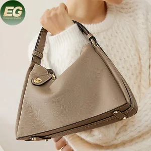 Emg7270 Fabricante PU Venta al por mayor de alta calidad Moda Logo Diseñador Conjuntos de Bolsos de Mano para Damas Personalizar Mujer Hombro Real Cuero Genuino Lujo Bolso