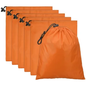 Custom Logo Polyester Drawstring Stuff Sack Cinch Gym Traveling Hiking Yoga Shoes Organizer Multi-Colors &amp; Sizes Shopping Bag