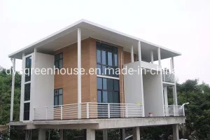 Casa Residencial de Estrutura de Alumínio Prefabricada Moderna Personalizada Villa de Aço