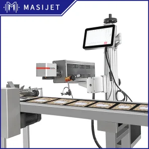 Masijet Flying Laser Marking Engraving Machine 3D 20W 30W 50W CO2 for Non-Metallic Materials-Chinese Brand New Pls BMP Ai