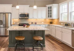 Custom New Design Modern High Gloss Slim Tall Uni Upper Corner Narrow White Shaker Carved Solid Dark Wood Rta Lacquer Modular/MDF/PVC/Melamine Kitchen Cabinet