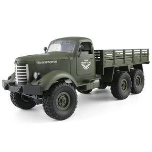 JJRC Q60 Q61 RC Car 1:16 2.4G 4WD Tracked Off-Road Military 6x6 Radio Remote Control Rock Crawler Truck