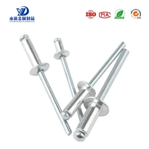 Factory Wholesale Round Head DIN7337 Open End Fastener For Furniture Building Hardware Aluminum Blind Rivets