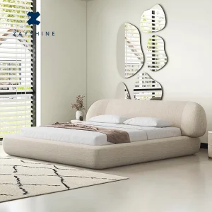 Zayshine Modern Luxury Linen Bed