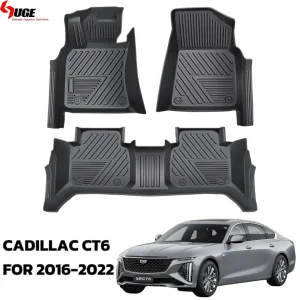 Alfombrillas de piso TPE antideslizantes premium para vehículos Cadillac CT6