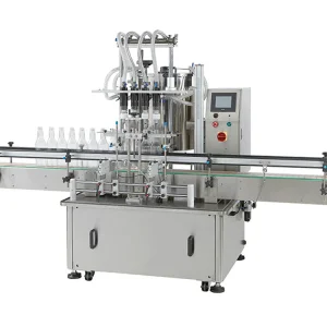 4 Nozzles Bottle Filling Machine Production Line Customized 3000pbh Honey Juice Bottle Filling Capping Labeling Machine