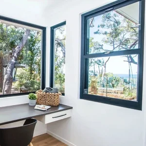 Thermal Break Aluminum EPDM Sealing System Double Hung Window