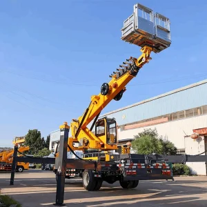 Control Inteligente 30.5 Plataforma de Trabajo Aéreo Montada en Camión con Diagnóstico de Fallas y Sistema de Monitoreo Remoto