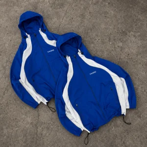 Fashion Design Windbreaker Jacket Manufacturer Custom High Quality Nylon Patchwork Zip Up Hoody Coat Windbreaker Jacket For Men