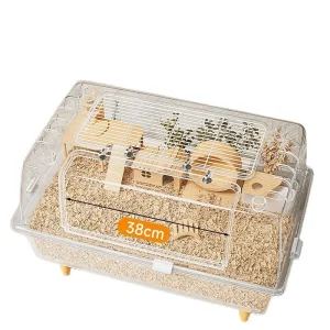 Large Acrylic Hamster Cage Multi-Level Rodent Habitat Villa