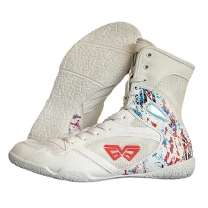 Boxing Shoes Breathable Comfortable Combat Wrestling Boots High-Top for Men Women Martial Arts Competition Training Non-Slip