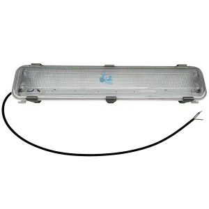 Marine Tri-Proof Light IP65 Ik10 30W 60W AC100-277V or DC24V Compatible with Standard LED Tubes for Vessel and Offshore Use