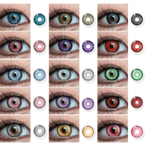 EYESHARE Soft Hardness Lenses Sharingan Eye Lens Color Comfortable Contact Lenses for Clear Vision and All-Day Wear