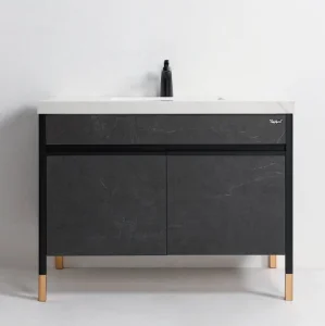 Mueble de baño de acero inoxidable, gabinete montado en la pared, conjunto de muebles de baño, gabinete de iluminación, lavabo