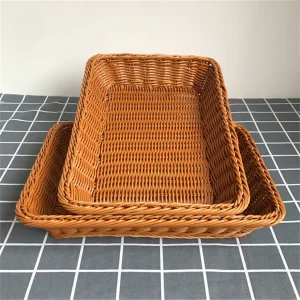 High Quality Plastic Wicker Gift Basket for Gift Wicker Basket