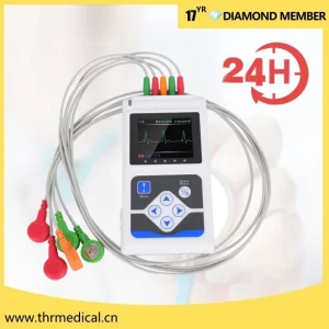 24 Análisis de ECG Holter de horas Monitor de ECG dinámico para uso en casa u hospital
