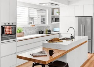 Australian Design Handleless Kitchen Joinery with L-Shape Units Kitchen Cabinets