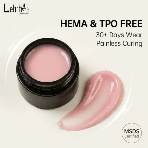 Lehchis 3 in 1 HEMA TPO FREE for Nail Extension 16 Color High Quality Hard Gel Nail Builder Strengthen Solid Gel Nail Polish Set