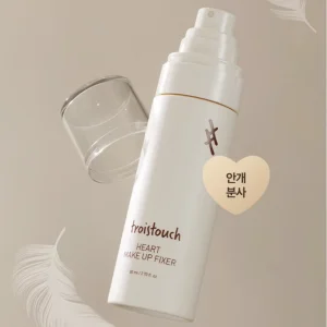 TROISTOUCH Heart Makeup Fixer 80ml Korean Smooth Makeup Setting Spray with Hydrating Beauty Care Finish Set