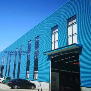 Estrutura de Aço para Edifício Comercial com Escritórios, Construção Prefabricada com Treliça