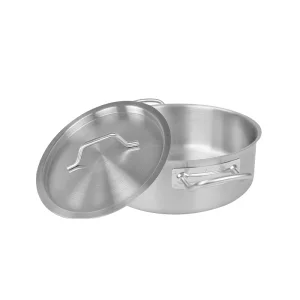 Classic Design Compact Stainless Steel Double Handles Saute Pan
