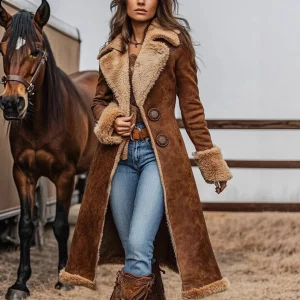Velvet womens poncho warm coat