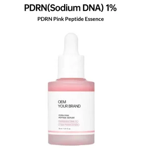 PDRN Serum 1% Sodium DNA Repair &amp; Hydrating Anti-Aging Peptide Essence Sodium DNA Serum pink Peptide Essence Peptide Complex