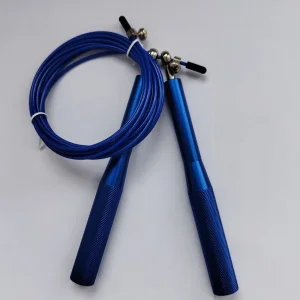 Custom Fitness Adjustable Aluminum Handle Steel Wire Skipping Speed Aerobic Exercise Jump Rope