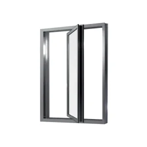Modern Design 5mm+12A+5mm Glass Thickness Pivot Aluminum Window for Apartment
