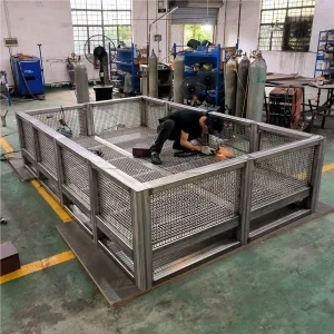 OEM Stainless Steel Frame Laser Welding Sheet Metal Fabrication for Elevator Parts