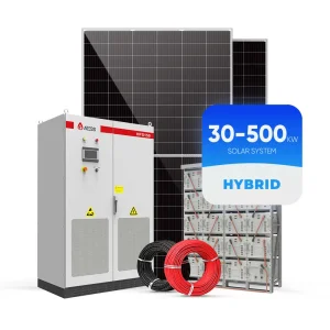 Sistema Solar Híbrido Completo Sunevo 50 100 Kw 50kw 60kw 80kw 15kw Sistema de Energía Solar Industrial fuera de la Red