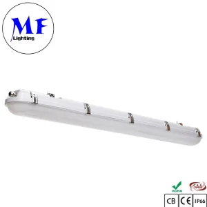 IP66 IP65 4FT 40W Iluminación de Estacionamiento Industrial Luz de Túnel LED Luz Tri Proof con Sensor de Movimiento y Kit de Respaldo de Emergencia para Almacén y Área Comercial