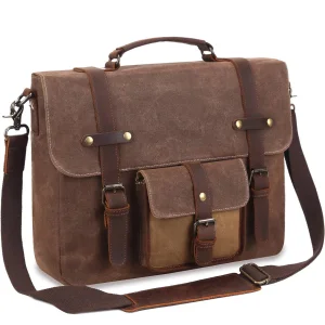 Bolsa de Ombro de Couro Vintage